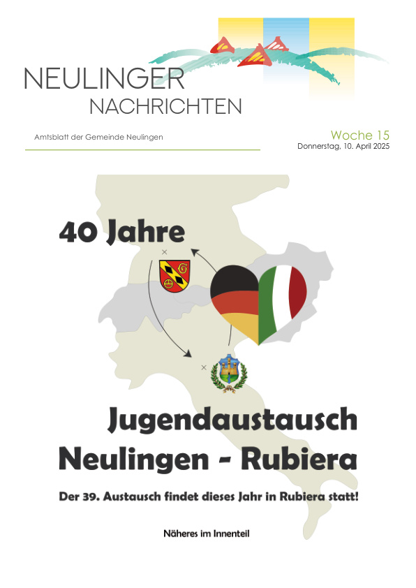 Mehr über den Artikel erfahren Neulingen KW 15