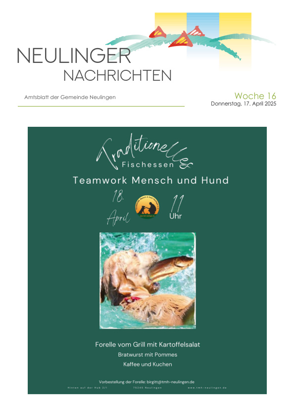 Mehr über den Artikel erfahren Neulingen KW 16