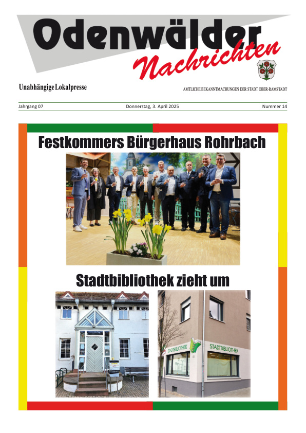 Mehr über den Artikel erfahren Ober-Ramstadt KW 14