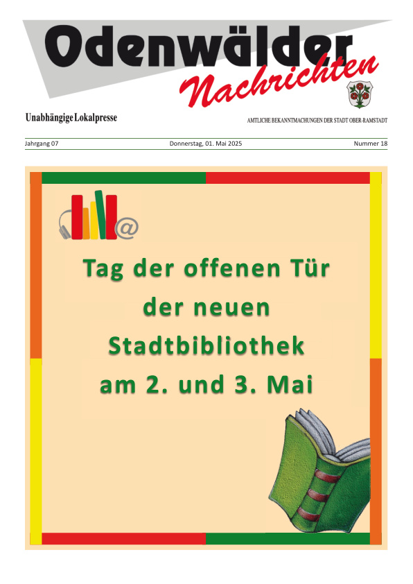 Mehr über den Artikel erfahren Ober-Ramstadt KW 18