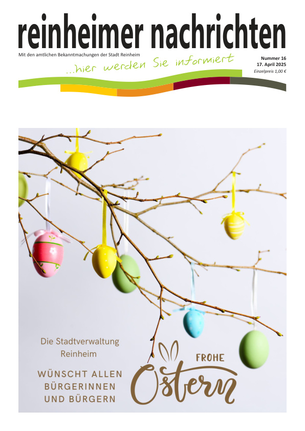 Mehr über den Artikel erfahren Reinheim KW 16