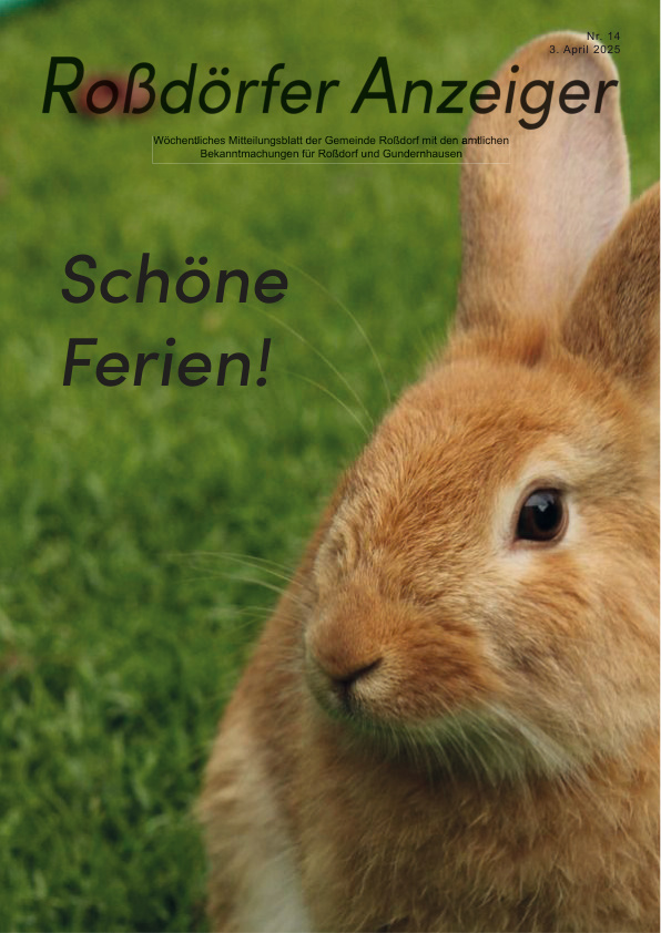 Mehr über den Artikel erfahren Roßdorf KW 14