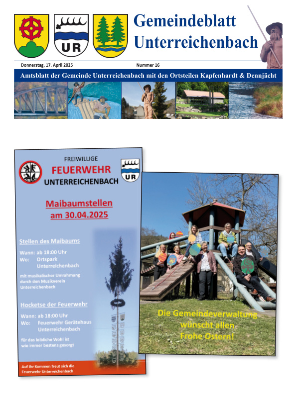 Mehr über den Artikel erfahren Unterreichenbach KW 16