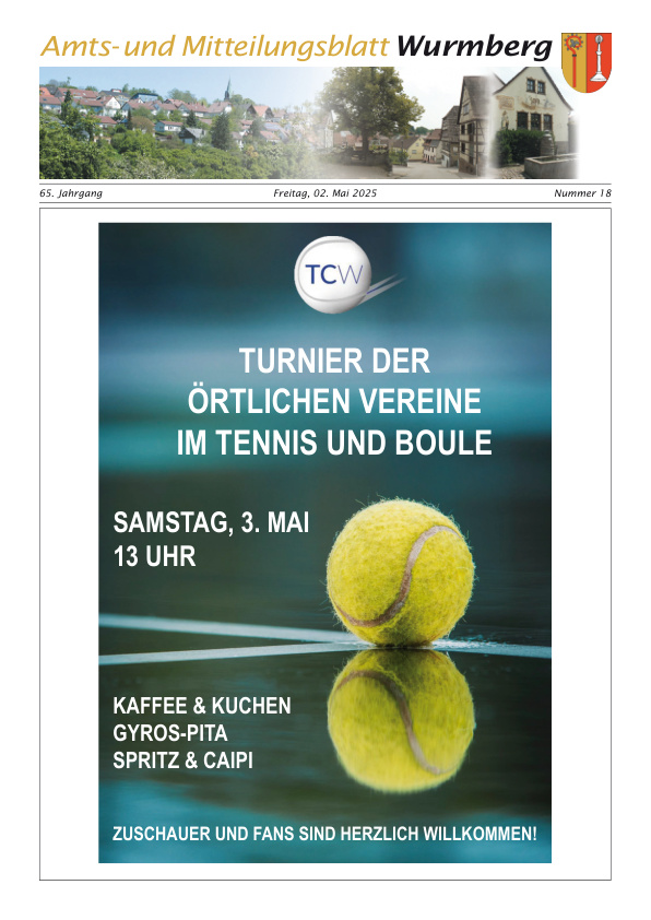 Mehr über den Artikel erfahren Wurmberg KW 18