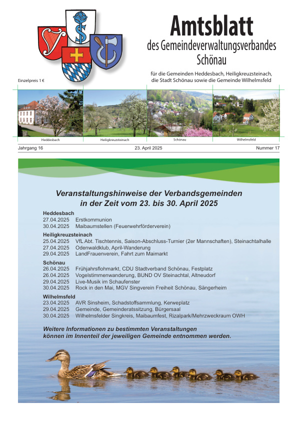 Mehr über den Artikel erfahren GVV Schönau KW 17