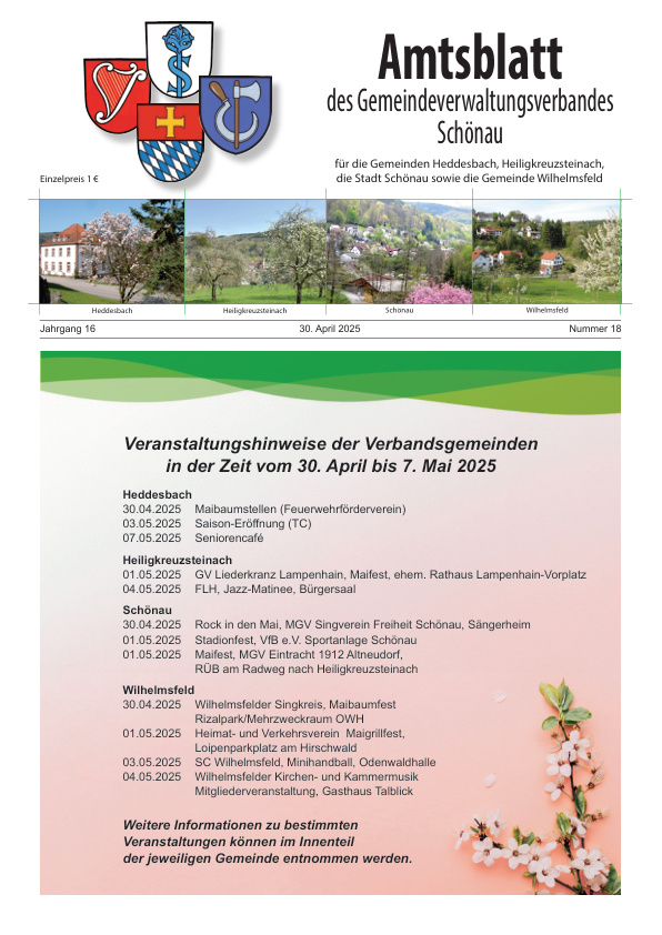 Mehr über den Artikel erfahren GVV Schönau KW 18
