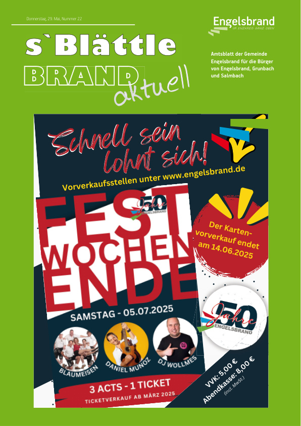 Mehr über den Artikel erfahren Engelsbrand KW 22