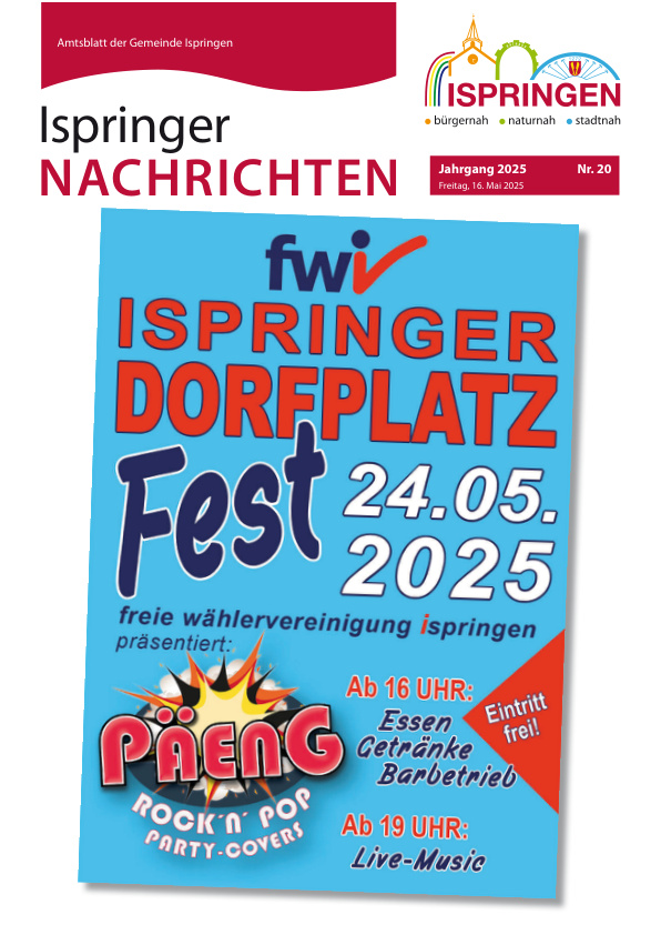 Mehr über den Artikel erfahren Ispringen KW 20