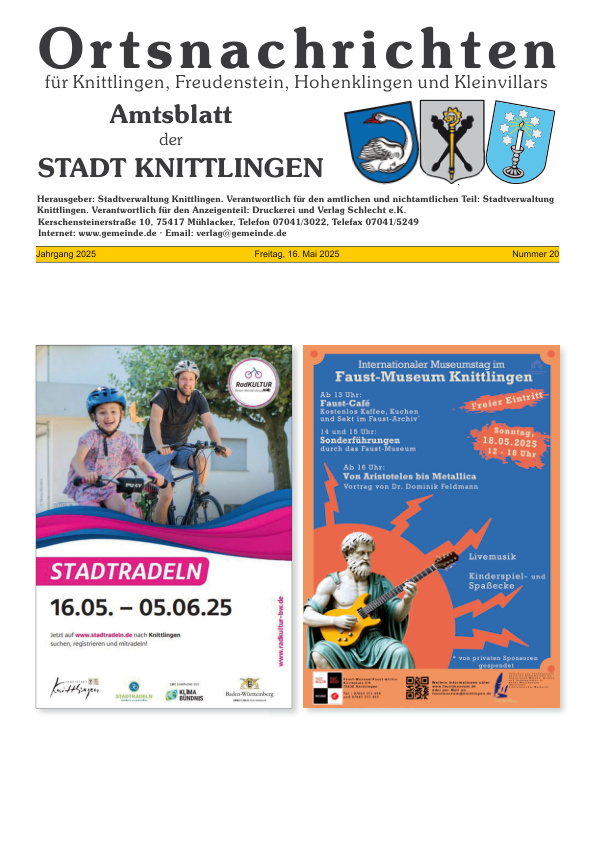 Mehr über den Artikel erfahren Knittlingen KW 20