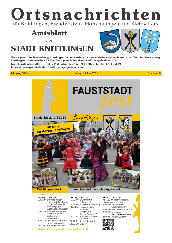 Mehr über den Artikel erfahren Knittlingen KW 22