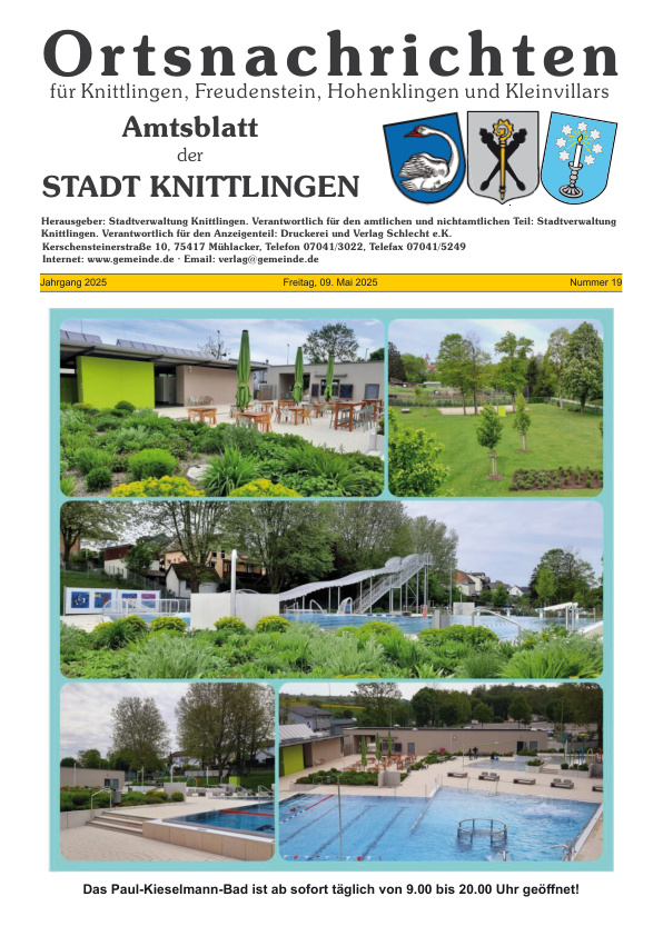 Mehr über den Artikel erfahren Knittlingen KW 19