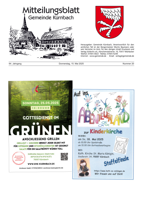 Mehr über den Artikel erfahren Kürnbach KW 20