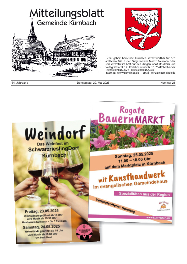 Mehr über den Artikel erfahren Kürnbach KW 21