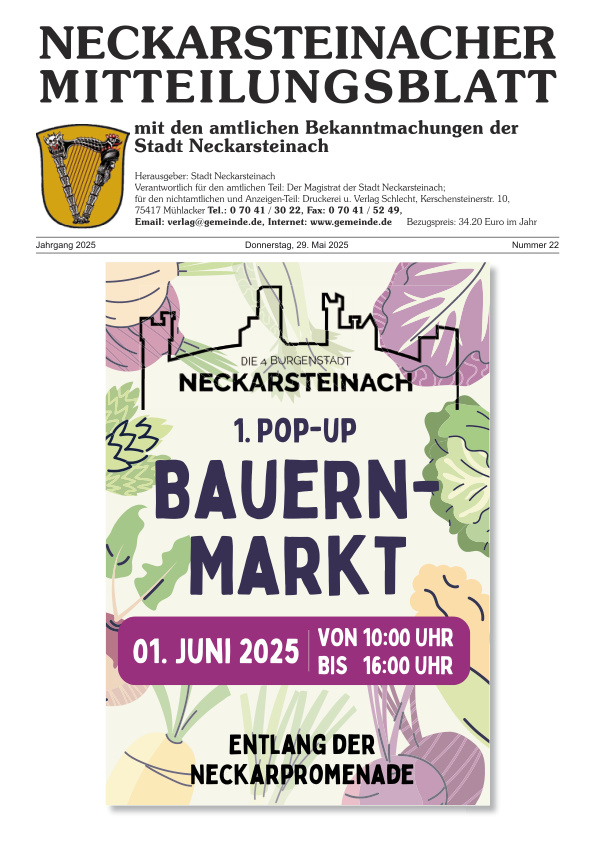 Mehr über den Artikel erfahren Neckarsteinach KW 22