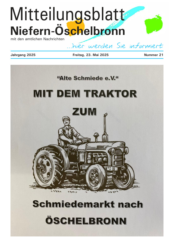 Mehr über den Artikel erfahren Niefern-Öschelbronn KW 21