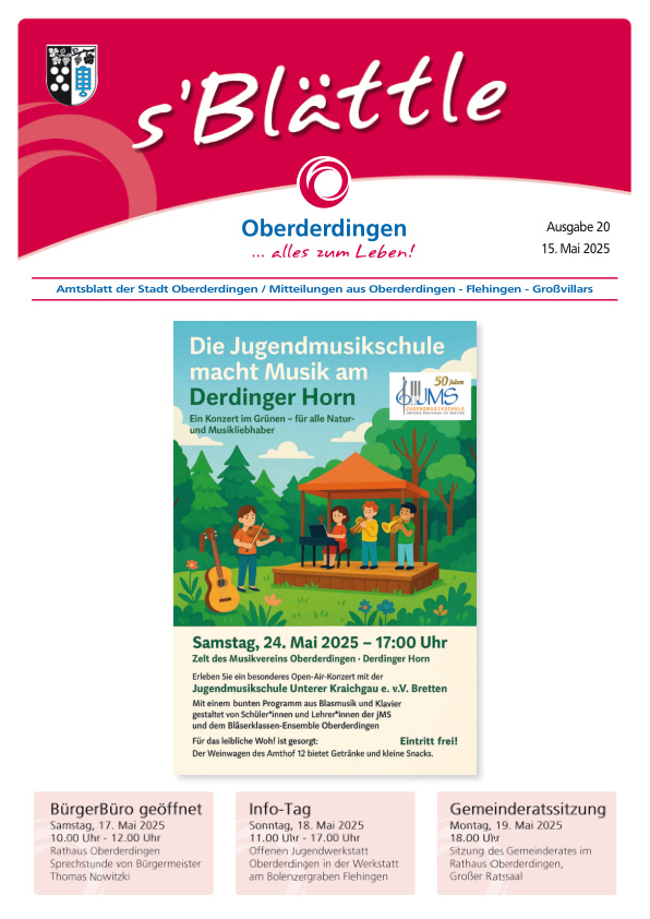 Mehr über den Artikel erfahren Oberderdingen KW 20