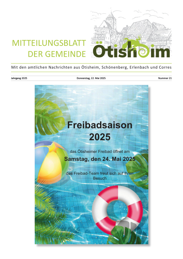 Mehr über den Artikel erfahren Ötisheim KW 21