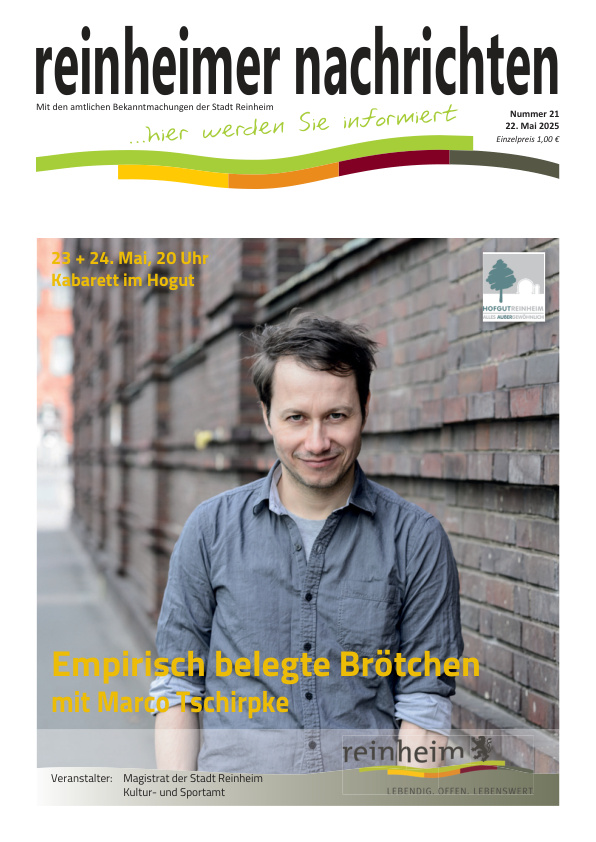 Mehr über den Artikel erfahren Reinheim KW 21