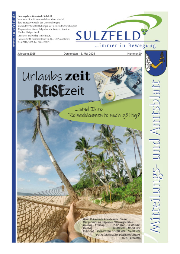 Mehr über den Artikel erfahren Sulzfeld KW 20