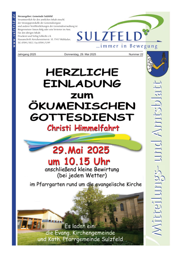 Mehr über den Artikel erfahren Sulzfeld KW 22