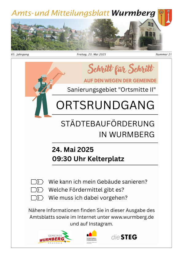 Mehr über den Artikel erfahren Wurmberg KW 21