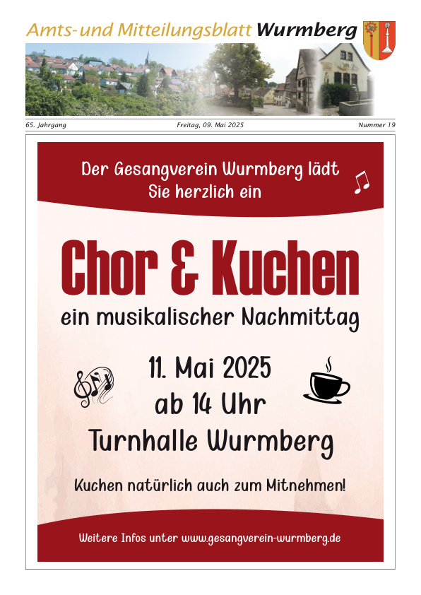 Mehr über den Artikel erfahren Wurmberg KW 19