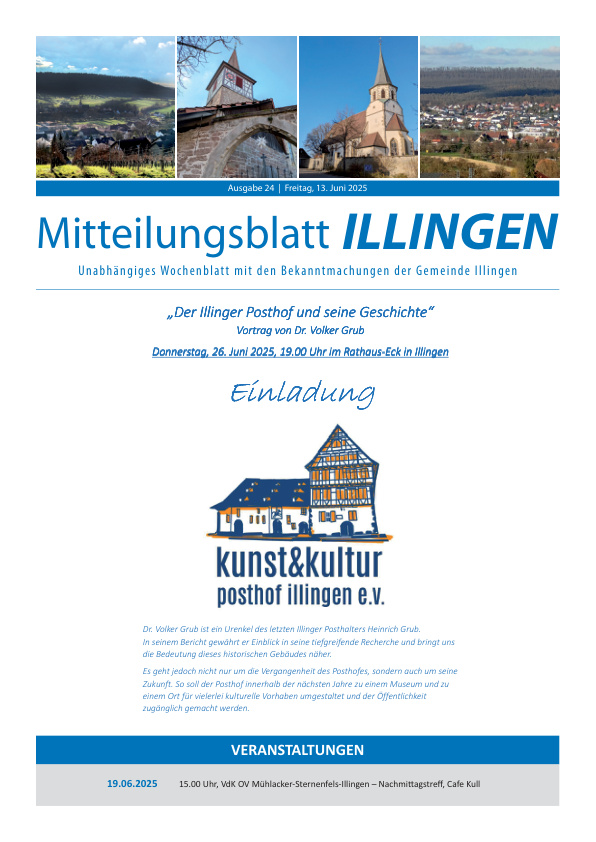 Mehr über den Artikel erfahren Illingen KW 24