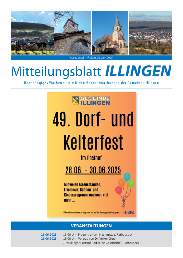 Mehr über den Artikel erfahren Illingen KW 25