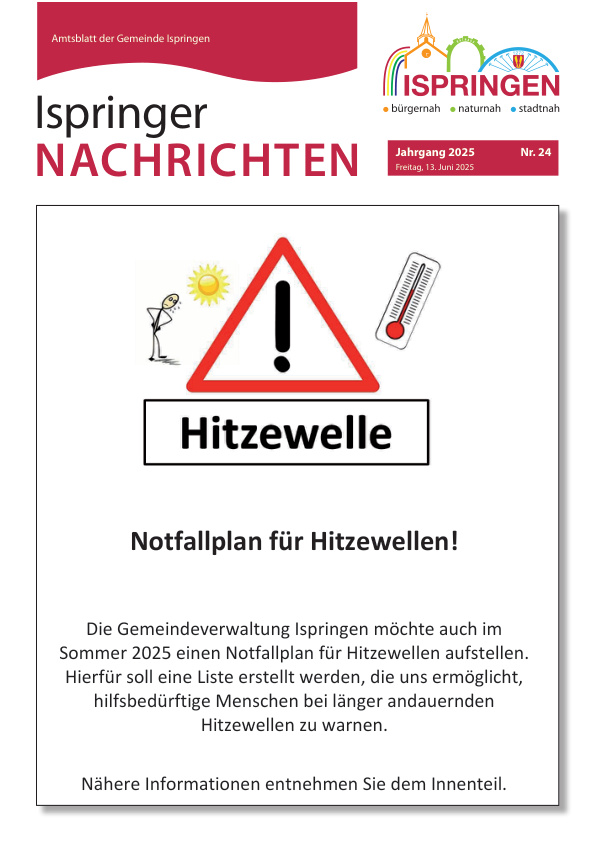 Mehr über den Artikel erfahren Ispringen KW 24