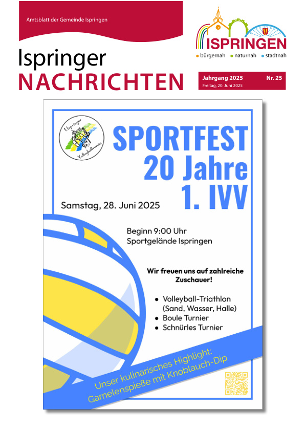 Mehr über den Artikel erfahren Ispringen KW 25