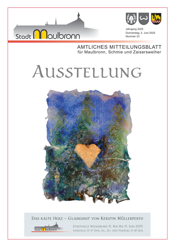 Mehr über den Artikel erfahren Maulbronn KW 23