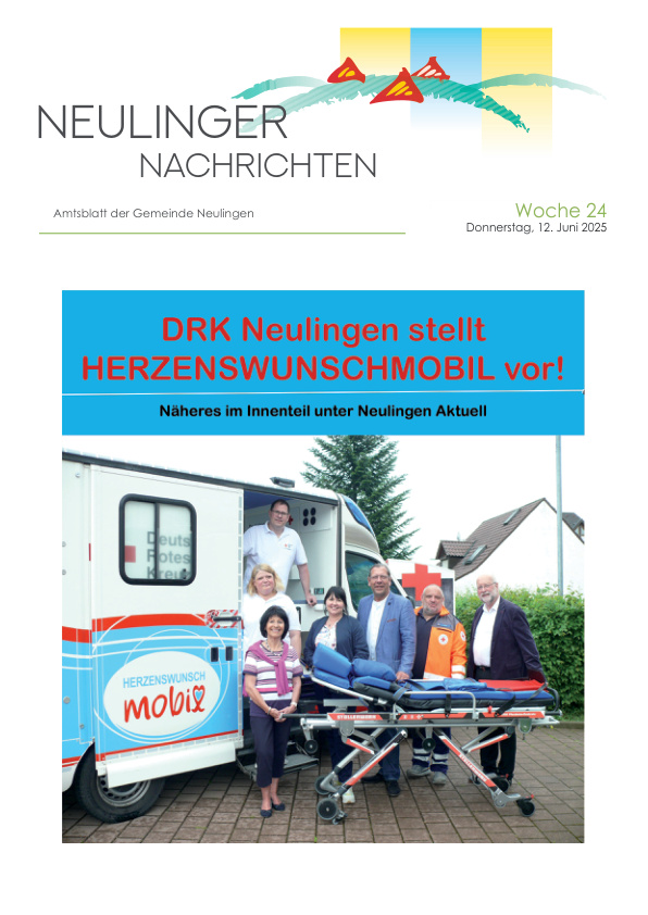Mehr über den Artikel erfahren Neulingen KW 24