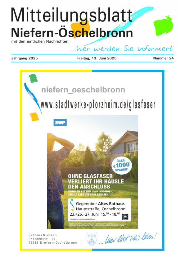 Mehr über den Artikel erfahren Niefern-Öschelbronn KW 24