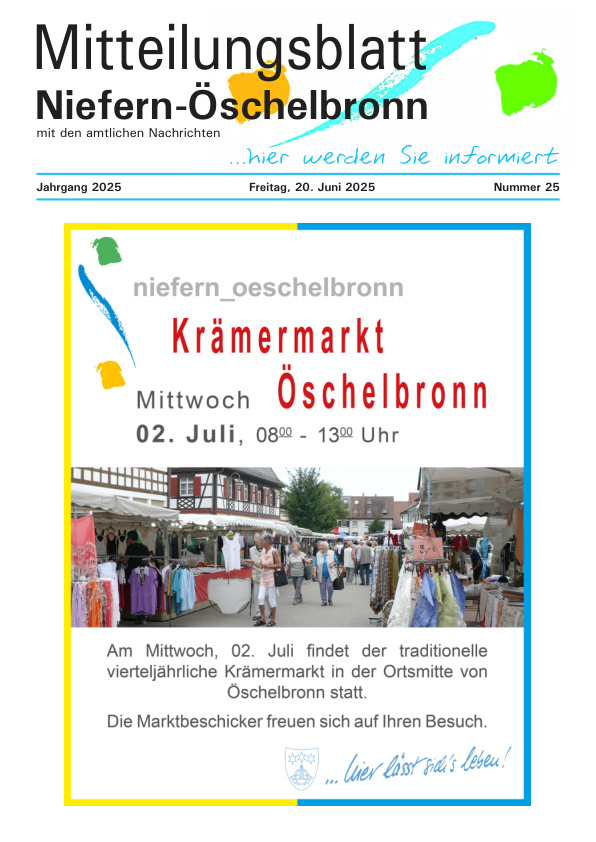 Mehr über den Artikel erfahren Niefern-Öschelbronn KW 25