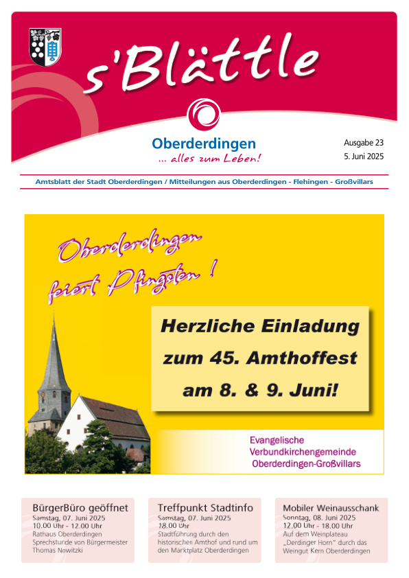Mehr über den Artikel erfahren Oberderdingen KW 23