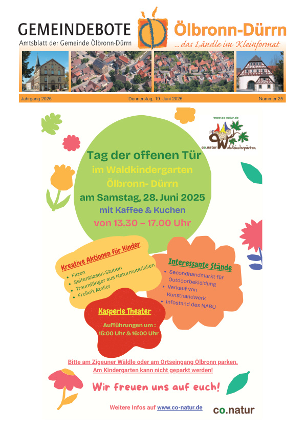 Mehr über den Artikel erfahren Ölbronn-Dürrn KW 25
