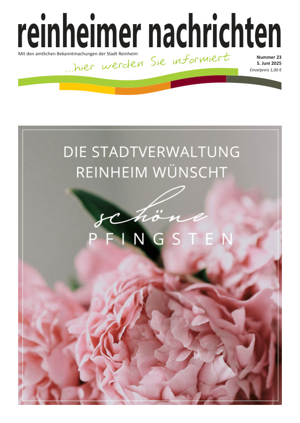 Mehr über den Artikel erfahren Reinheim KW 23