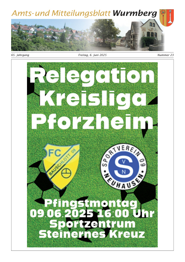 Mehr über den Artikel erfahren Wurmberg KW 23