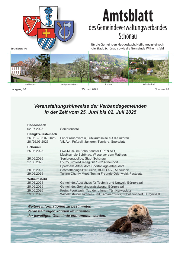Mehr über den Artikel erfahren GVV Schönau KW 26