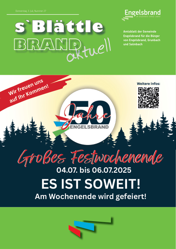 Mehr über den Artikel erfahren Engelsbrand KW 27