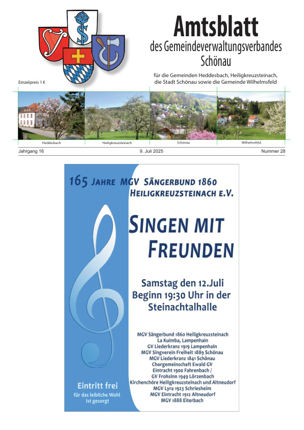 Mehr über den Artikel erfahren GVV Schönau KW 28