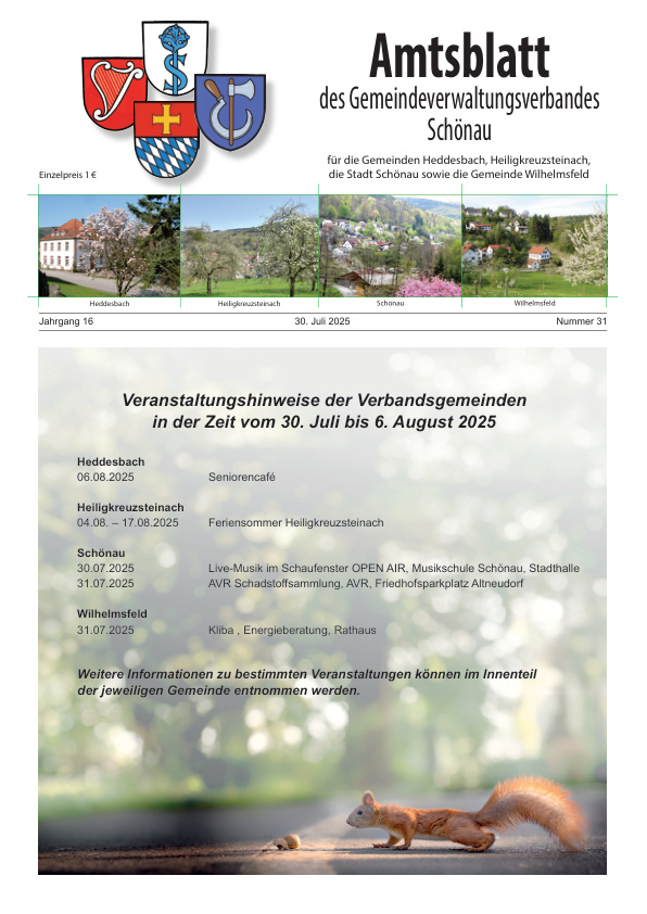 Mehr über den Artikel erfahren GVV Schönau KW 31