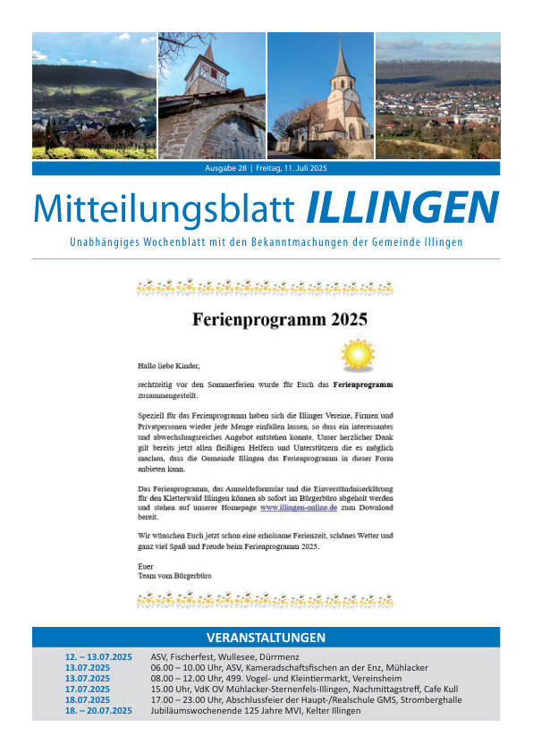 Mehr über den Artikel erfahren Illingen KW 28