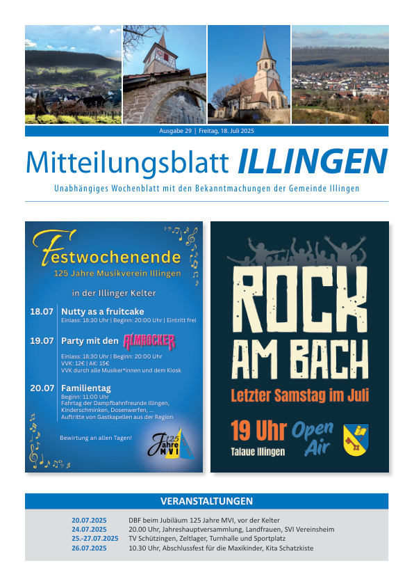 Mehr über den Artikel erfahren Illingen KW 29