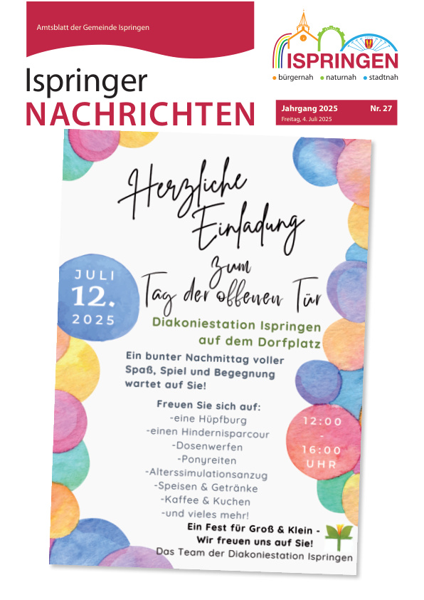 Mehr über den Artikel erfahren Ispringen KW 27