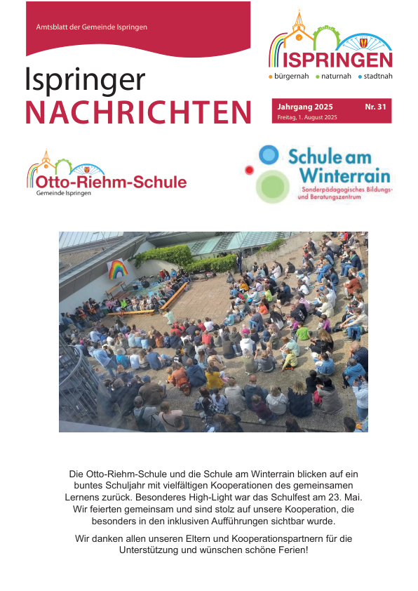 Mehr über den Artikel erfahren Ispringen KW 31