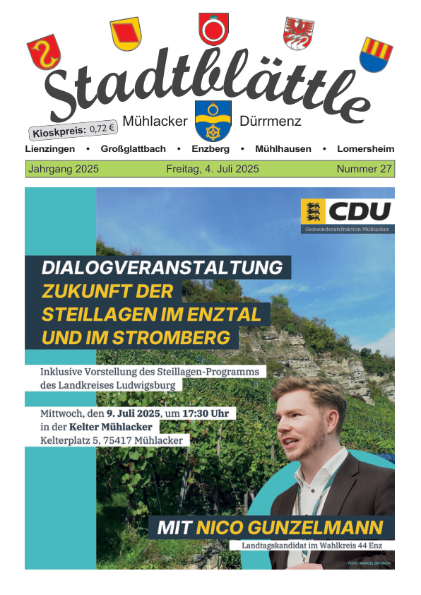 Mehr über den Artikel erfahren Mühlacker KW 27