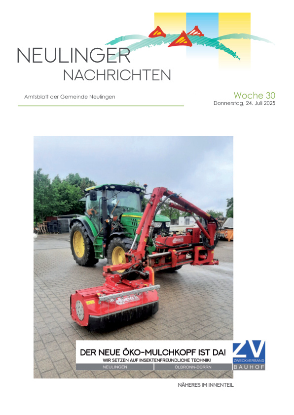 Mehr über den Artikel erfahren Neulingen KW 30