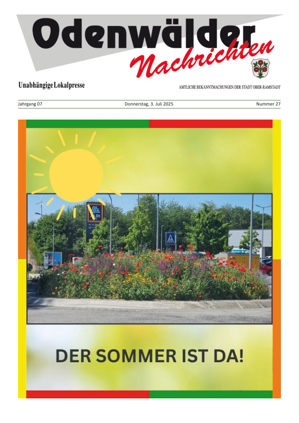 Mehr über den Artikel erfahren Ober-Ramstadt KW 27