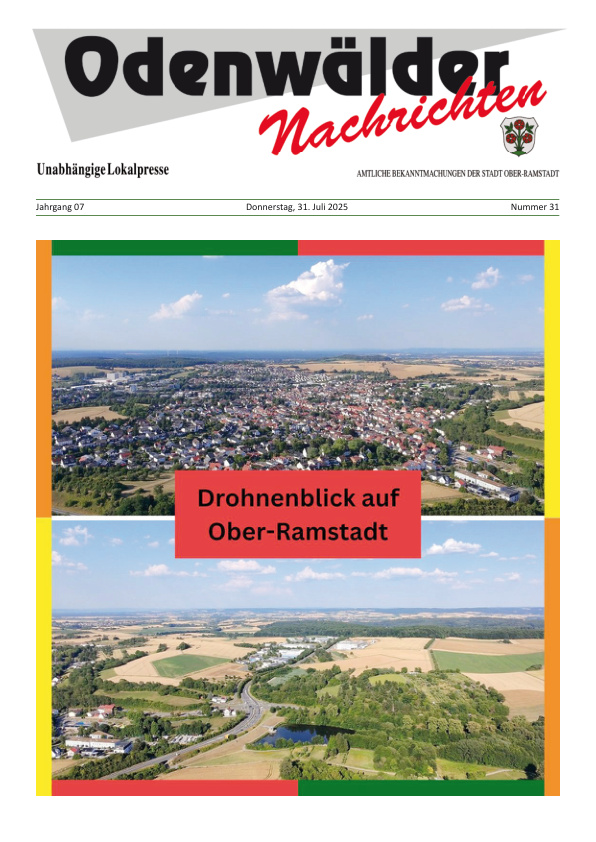 Mehr über den Artikel erfahren Ober-Ramstadt KW 31
